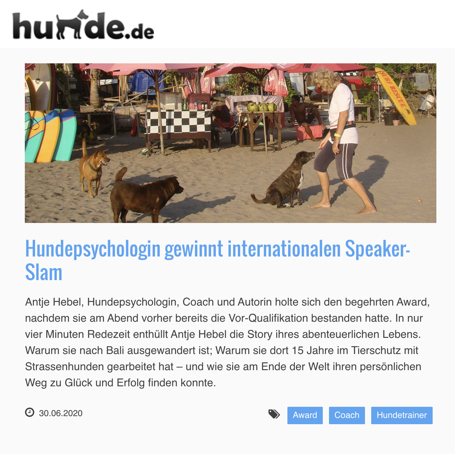 Antje Hebel gewinnt Speaker Slam