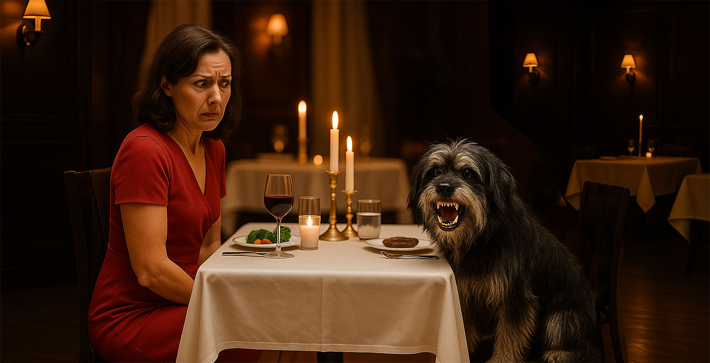 Reaktiver Hund Restaurant